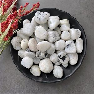 Tumbled Rare Rainbow Moonstone Stone